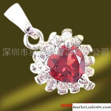 供應a-shiny925純銀吊墜鋯石+晶石工廠,批發,進口,代購