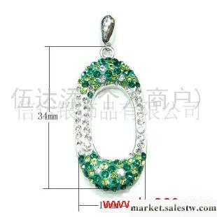 供應SJ0329純銀雙彩水晶吊墜，時尚銀飾，純銀飾品批發工廠,批發,進口,代購