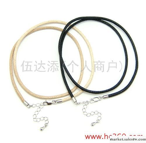 供應2.5mm韓國段染臘繩加尾鏈加水滴工廠,批發,進口,代購