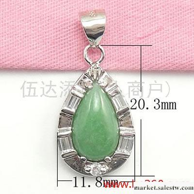 供應02827 925銀吊墜，純銀鑲玉吊墜，銀飾項墜工廠,批發,進口,代購