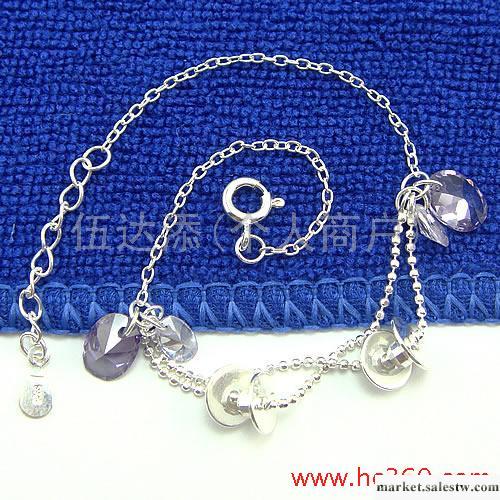 供應01766 十字間珠手鏈，925銀手鏈飾品，純銀工廠,批發,進口,代購