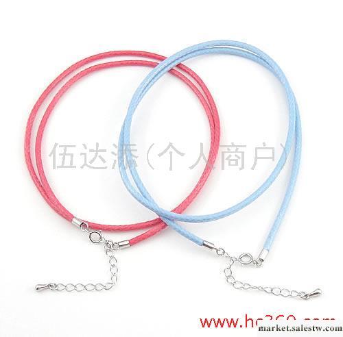 供應2.5mm進口臘繩彈簧扣加尾鏈加水滴工廠,批發,進口,代購