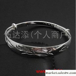 供應B085 S990純銀車花手鐲，大人手鐲批發工廠,批發,進口,代購