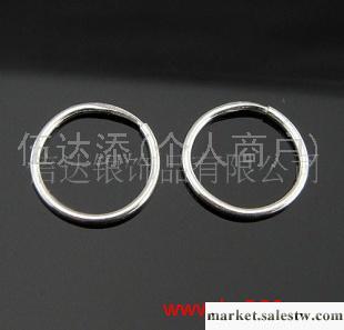 供應P165 1乘13mm光圈人工耳環，純銀飾品工廠,批發,進口,代購