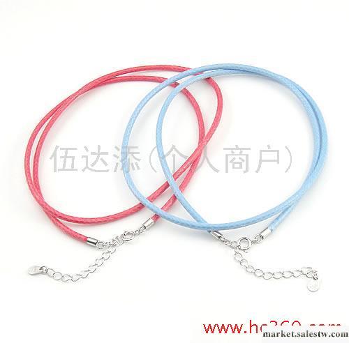 供應2.5mm進口臘繩彈簧扣加尾鏈加牌工廠,批發,進口,代購
