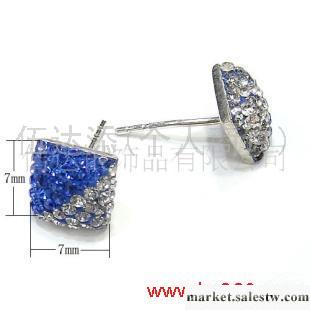 供應SJ4095純銀方形耳釘，特色銀耳飾，銀飾批發工廠,批發,進口,代購