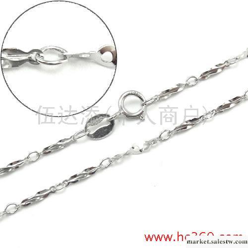 供應Y706 16寸麥粒間七孔鍍白金，銀鏈批發工廠,批發,進口,代購