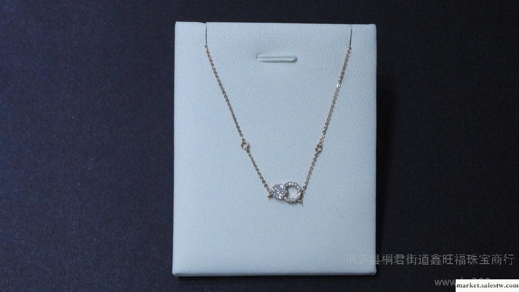 供應18K彩金項鏈玫瑰金鉆石項鏈 項鏈鏈牌專柜正品工廠,批發,進口,代購