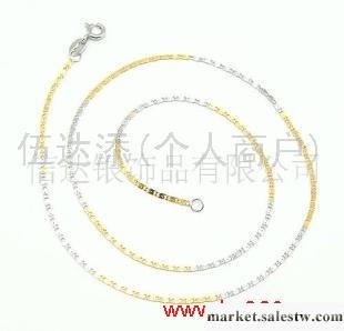 供應Y907 16寸蛇餅鏈鍍兩色金，925純銀項鏈工廠,批發,進口,代購