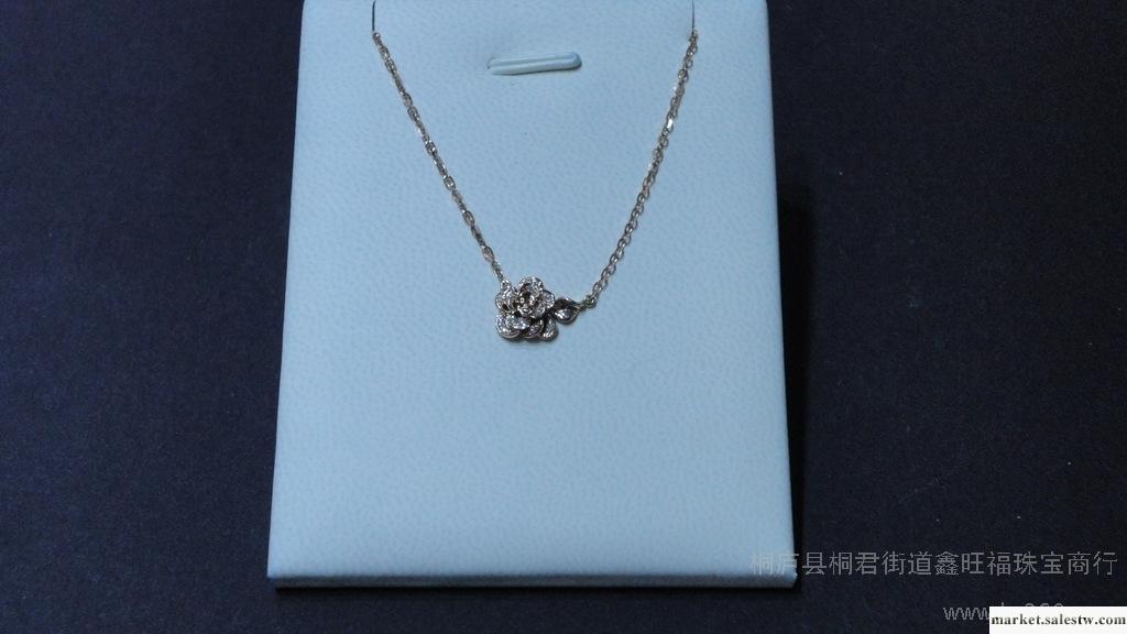 供應18K金項鏈黃金項鏈 正品 特價鑫旺福珠寶 女款 時尚鏈牌工廠,批發,進口,代購