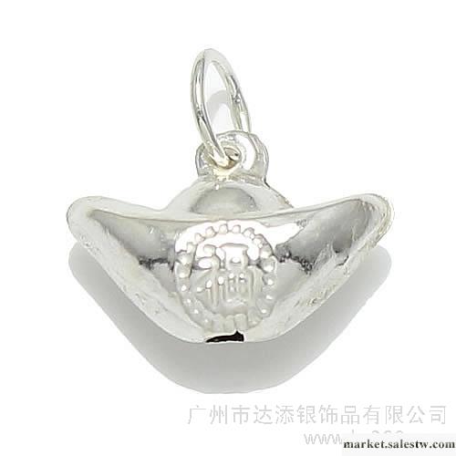 供應HB015 純銀小元寶鈴鐺配件 925純銀吊墜 小元寶鈴鐺配件工廠,批發,進口,代購