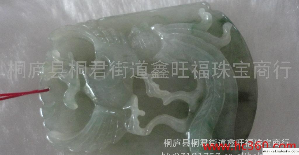 供應鑫旺福翡翠鳳凰展翅吊墜 緬甸老坑a貨翡翠 玉石批發工廠,批發,進口,代購