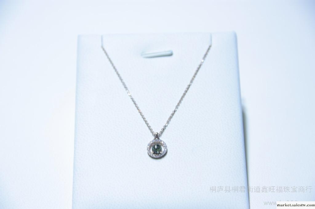 供應18K彩金項鏈玫瑰金鉆石項鏈 碧璽鏈牌專柜正品 鉆石珠寶供應工廠,批發,進口,代購