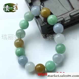 供應冰糯種多彩高級手鏈n6464工廠,批發,進口,代購