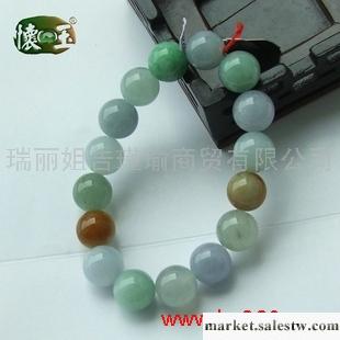 供應冰糯種多彩高級手鏈n6157工廠,批發,進口,代購