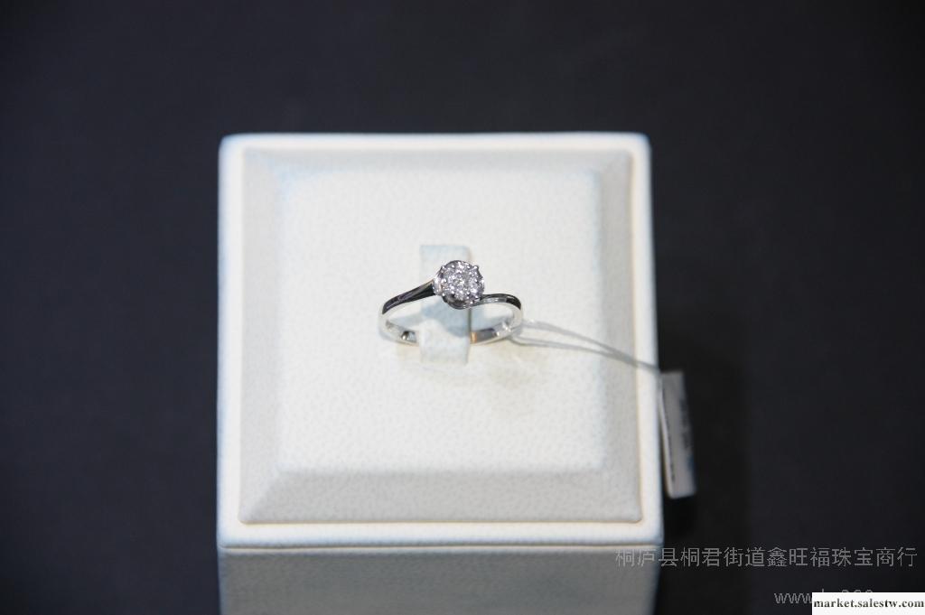 供應鑫旺福超閃18K彩金/玫瑰金/白金戒指工廠,批發,進口,代購