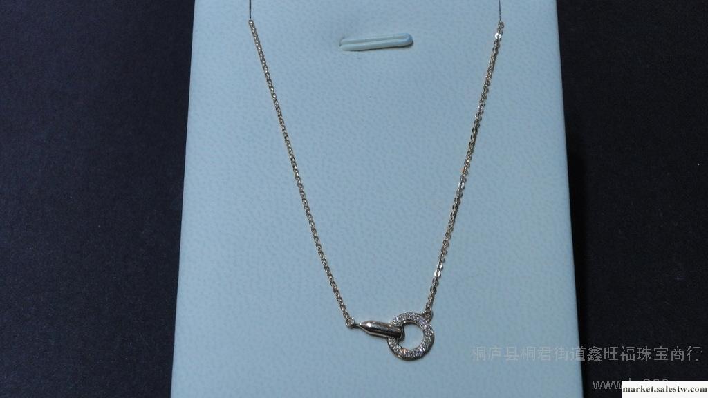 供應18K金項鏈黃金項鏈 正品 特價鑫旺福珠寶 女款 時尚項鏈工廠,批發,進口,代購