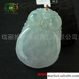 供應冰種淺蘭水精雕福在眼前吊墜n1253工廠,批發,進口,代購