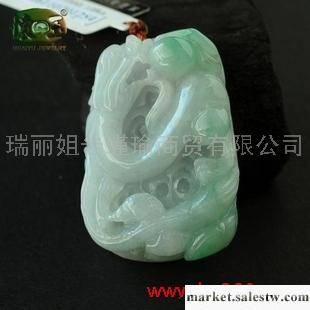 供應細糯種豆翠精雕興隆如意吊墜n1254工廠,批發,進口,代購