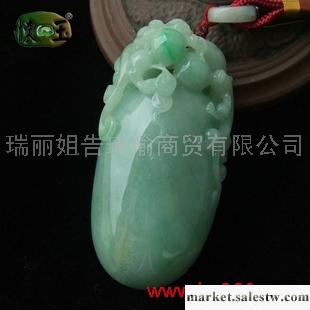 供應細糯種豆綠飄花興隆如意手玩件n0325工廠,批發,進口,代購