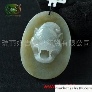 供應冰糯種黃翡精雕辟邪吊墜n1614工廠,批發,進口,代購
