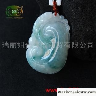 供應冰糯種飄花精雕翡翠如意吊墜n0914工廠,批發,進口,代購