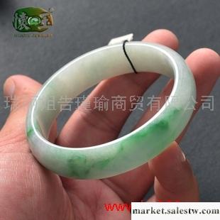 供應冰糯種飄綠花翡翠手鐲n2428（59.9）工廠,批發,進口,代購