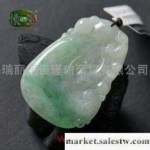 供應細糯種豆綠飄花如意吊墜n3378工廠,批發,進口,代購
