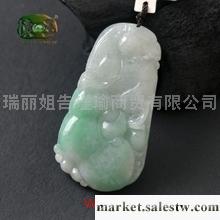 供應細糯種豆綠飄花如意吊墜n3401工廠,批發,進口,代購