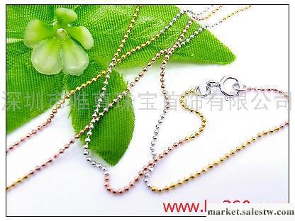 供應925銀18寸彩金女項鏈工廠,批發,進口,代購