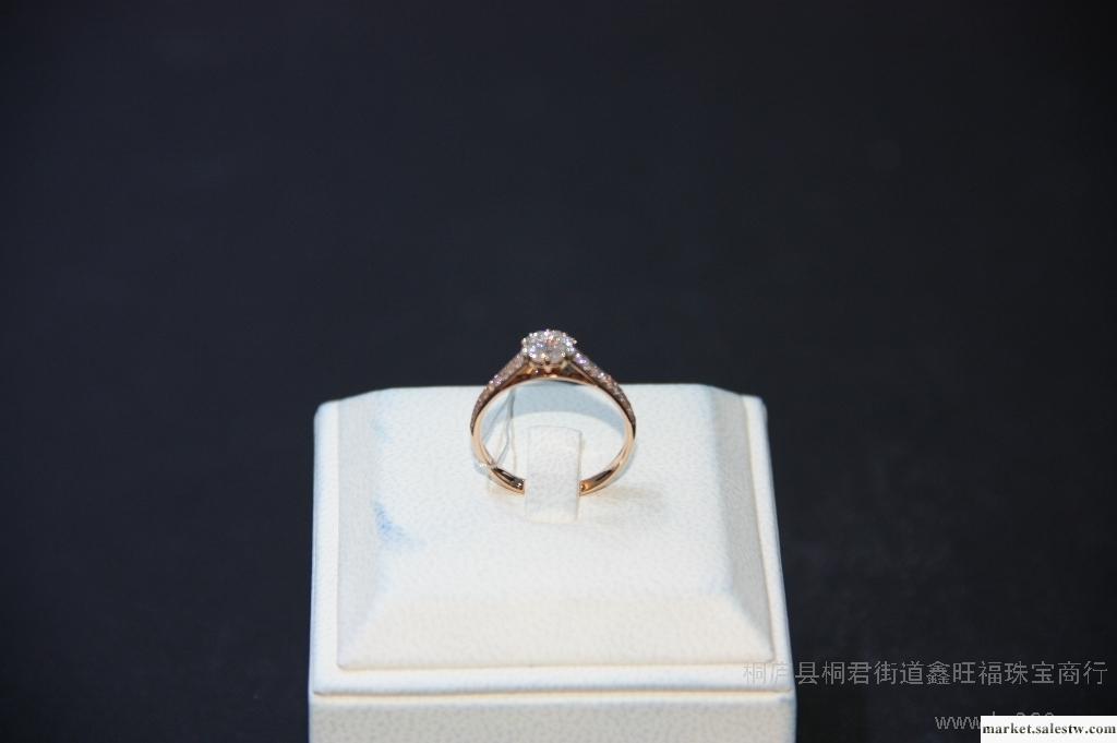 供應婚戒推薦！18K玫瑰金鉆戒 婚戒 專柜正品 鑫旺福珠寶工廠,批發,進口,代購