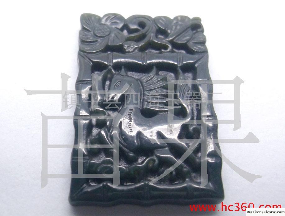 供應批發和田青玉生肖馬掛件 和田青玉鑼_1工廠,批發,進口,代購