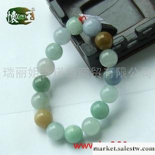 供應冰糯種多彩高級手鏈n6146工廠,批發,進口,代購