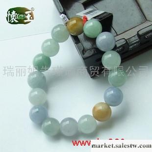 供應冰糯種多彩高級手鏈n6155工廠,批發,進口,代購