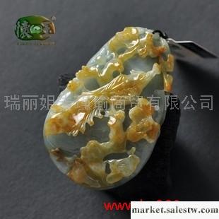 供應細糯種黃翡多福多壽吊墜n6672工廠,批發,進口,代購