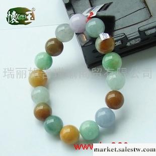 供應冰糯種多彩高級手鏈n6148工廠,批發,進口,代購
