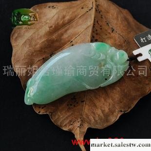 供應冰糯種豆綠飄花福瓜吊墜n1475工廠,批發,進口,代購