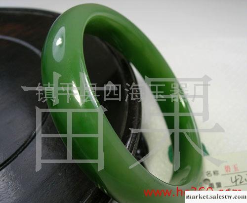 供應批發和田碧玉手鐲 蘇州工藝菠菜綠仕工廠,批發,進口,代購