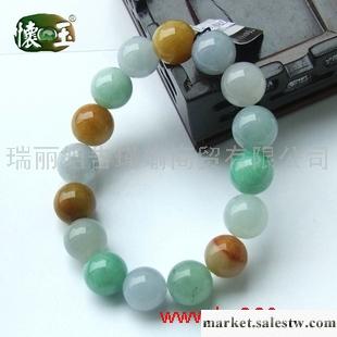 供應冰糯種多彩高級手鏈n6474工廠,批發,進口,代購
