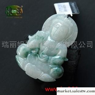供應冰糯種飄花精雕觀音吊墜n2433工廠,批發,進口,代購