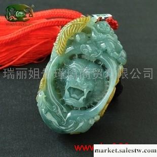 供應冰糯種蘭水黃翡飄花精雕望子成龍手玩件n1269工廠,批發,進口,代購