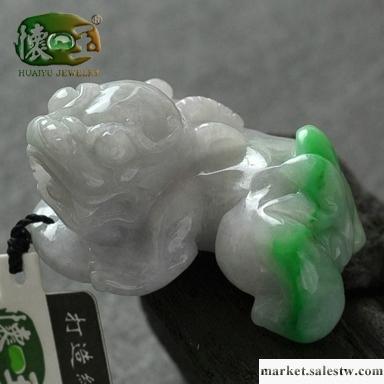 供應懷玉白底青精雕貔貅吊墜n2110工廠,批發,進口,代購