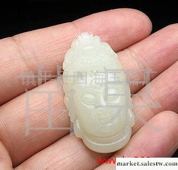 供應批發和田玉佛祖頭像掛件 和田青白玉工廠,批發,進口,代購