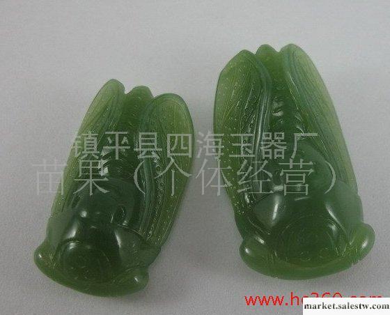 供應批發和田玉碧玉一鳴驚人 蟬項墜工廠,批發,進口,代購