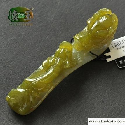 供應懷玉冰糯種黃翡如意龍鉤n2951工廠,批發,進口,代購