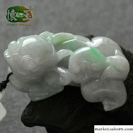 供應懷玉白底青精雕貔貅吊墜n2109工廠,批發,進口,代購