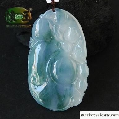 供應懷玉冰糯種飄花翡翠如意吊墜n1459工廠,批發,進口,代購