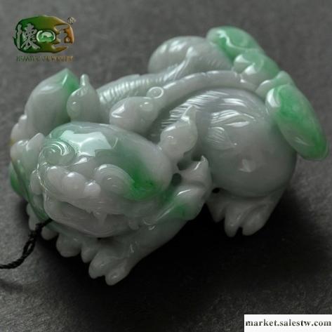 供應懷玉白底青精雕貔貅小擺件n2078工廠,批發,進口,代購