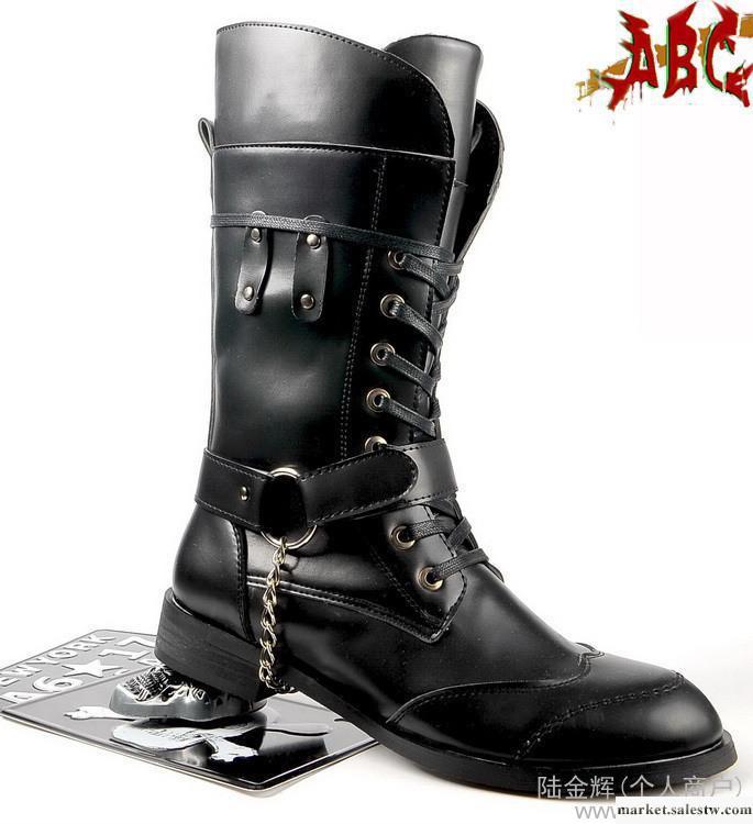 2012新款 靴子 男 男士 韓版 潮流 男靴，ABC個性男裝A11-007C工廠,批發,進口,代購