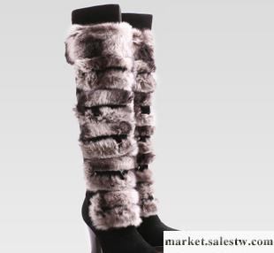 廠家直銷冬季新款 羊皮磨砂皮圓頭高跟靴 真皮女式長靴工廠,批發,進口,代購